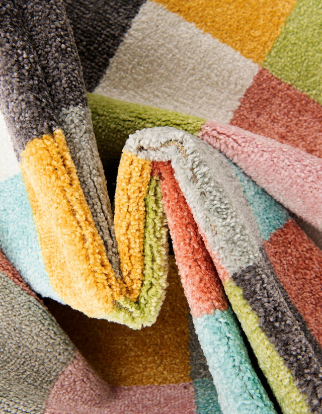 Multicolor 2' 2 x 3' 11 Whimsy Kids Runner Area Rug for Baby Nursery, Toddler Playroom, Bedrooms