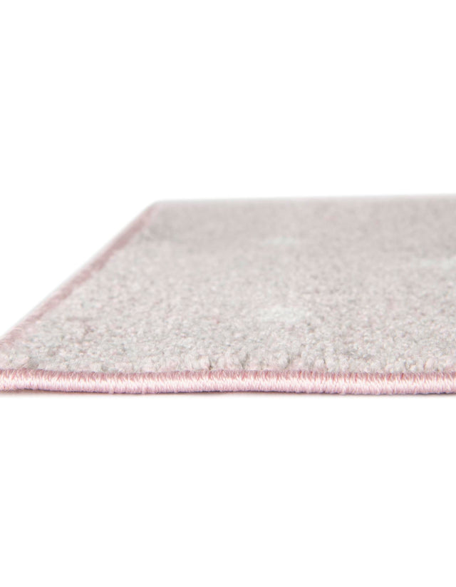 Pink 2' 2 x 3' 11 Whimsy Kids Runner Area Rug for Baby Nursery, Toddler Playroom, Bedrooms
