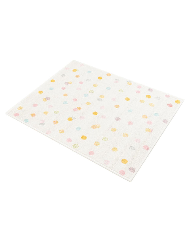 Ivory 2' 2 x 2' 11 Whimsy Kids Rectangle Area Rug for Baby Nursery, Toddler Playroom, Bedrooms