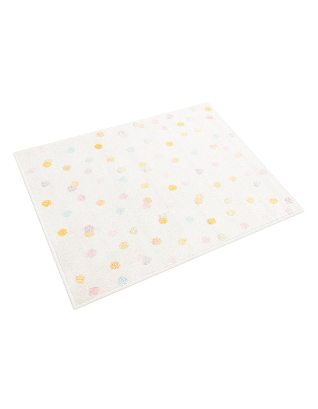 Ivory 2' 2 x 2' 11 Whimsy Kids Rectangle Area Rug for Baby Nursery, Toddler Playroom, Bedrooms