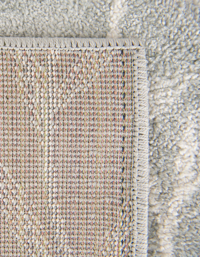 Gray 5' 3 x 8' Whimsy Kids Rectangle Area Rug for Baby Nursery, Toddler Playroom, Bedrooms