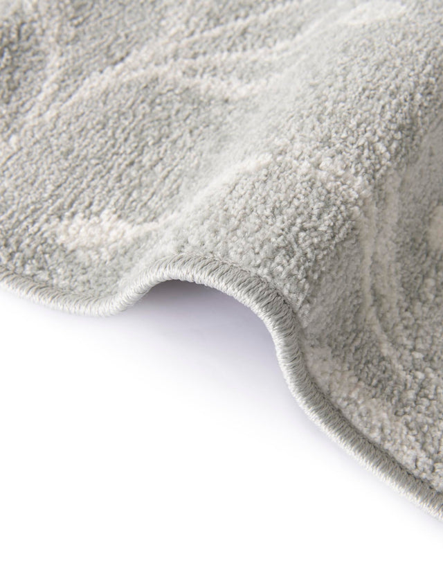 Gray 5' 3 x 8' Whimsy Kids Rectangle Area Rug for Baby Nursery, Toddler Playroom, Bedrooms