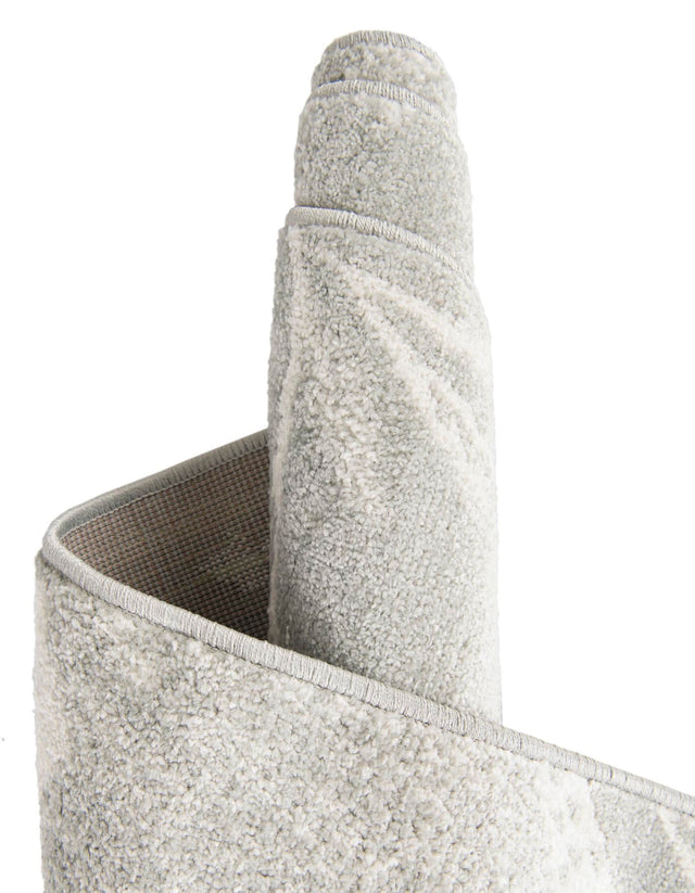 Gray 5' 3 x 8' Whimsy Kids Rectangle Area Rug for Baby Nursery, Toddler Playroom, Bedrooms