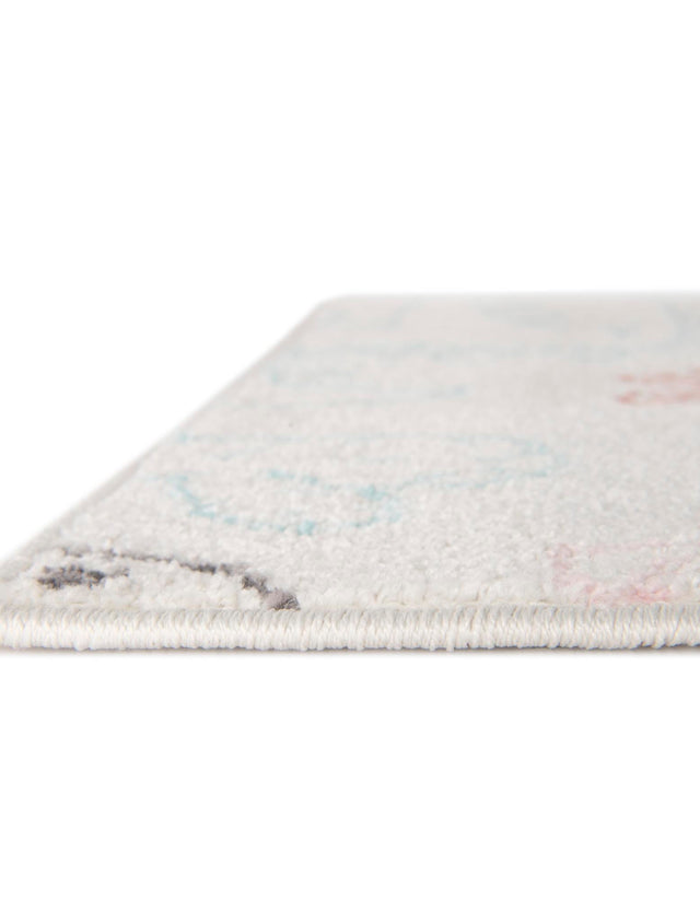 Ivory 2' 2 x 3' 11 Whimsy Kids Runner Area Rug for Baby Nursery, Toddler Playroom, Bedrooms