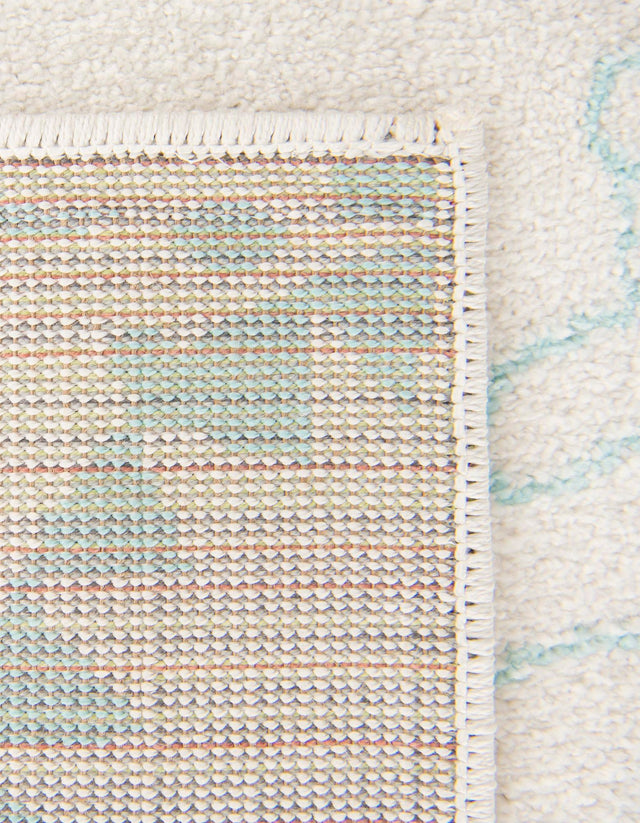 Ivory 2' 2 x 3' 11 Whimsy Kids Runner Area Rug for Baby Nursery, Toddler Playroom, Bedrooms