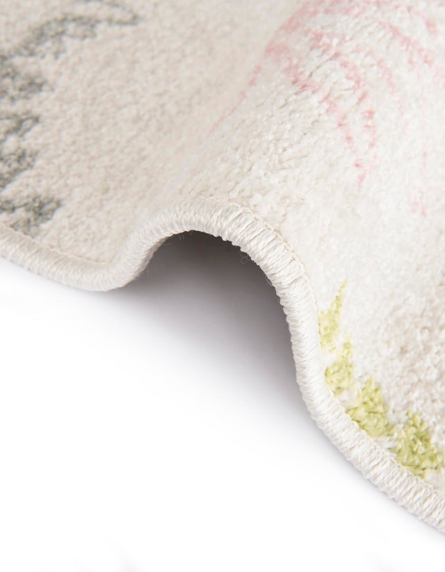 Ivory 2' 2 x 3' 11 Whimsy Kids Runner Area Rug for Baby Nursery, Toddler Playroom, Bedrooms