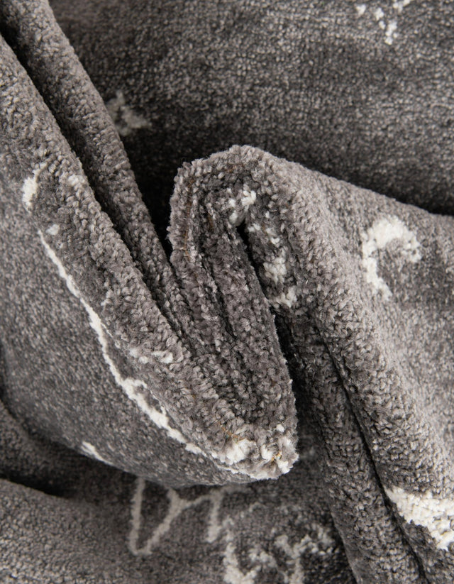 Gray 2' 2 x 3' 11 Whimsy Kids Runner Area Rug for Baby Nursery, Toddler Playroom, Bedrooms