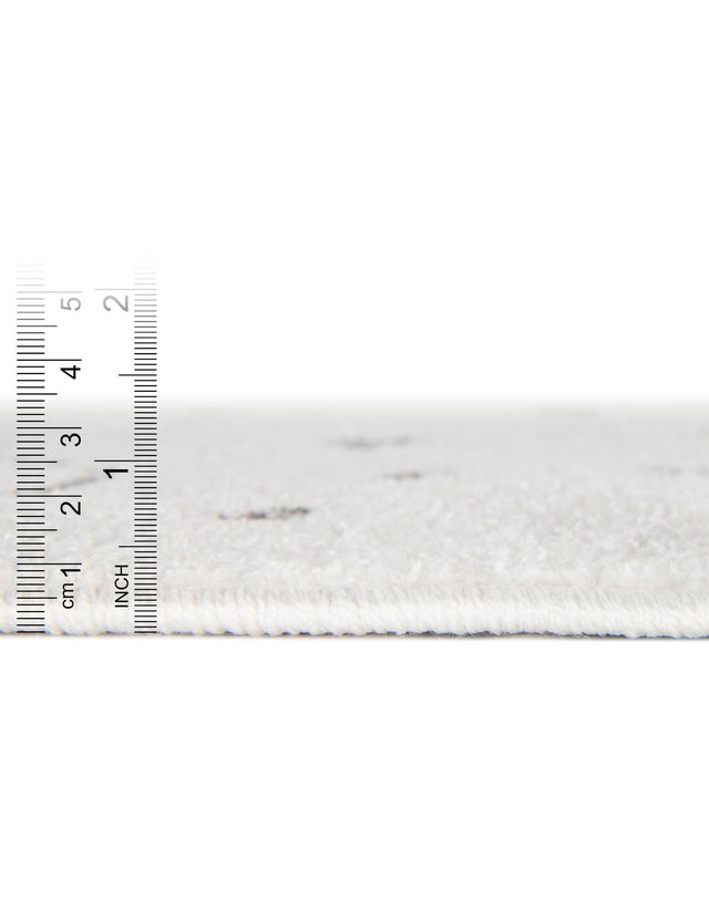 Ivory 2' 2 x 2' 11 Whimsy Kids Rectangle Area Rug for Baby Nursery, Toddler Playroom, Bedrooms