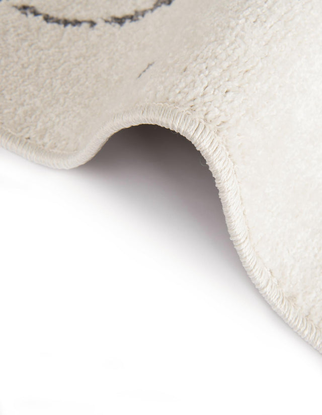 Ivory 2' 2 x 3' 11 Whimsy Kids Runner Area Rug for Baby Nursery, Toddler Playroom, Bedrooms