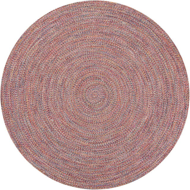 Washable Multicolor 7' 10 x 7' 10 Eco Verse Indoor Outdoor Washable Round Area Rug Easy to Clean Stain Resistant & Durable Weather Resistant for Patio, Deck, Terrace, Balcony, Porch 100% PET Polyester (Recycled Plastic Bottles) for Sale at Rug Engine