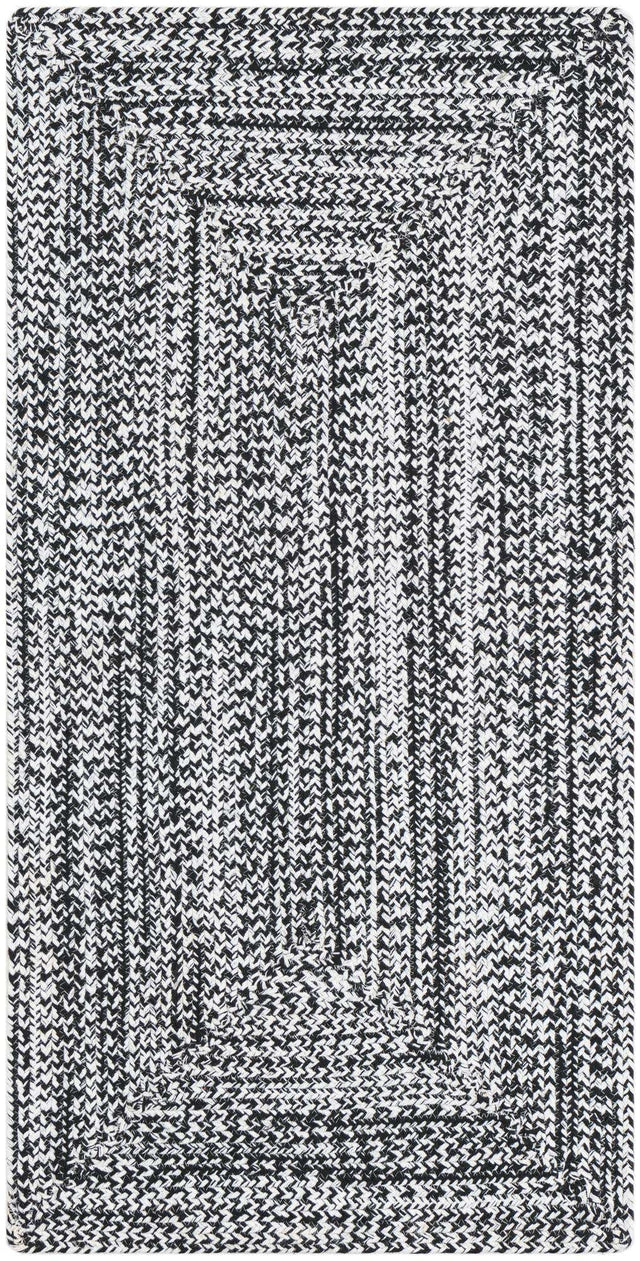 Washable Black and White 2' x 4' 1 Eco Verse Indoor Outdoor Washable Runner Area Rug Easy to Clean Stain Resistant & Durable Weather Resistant for Patio, Deck, Terrace, Balcony, Porch 100% PET Polyester (Recycled Plastic Bottles) for Sale at Rug Engine