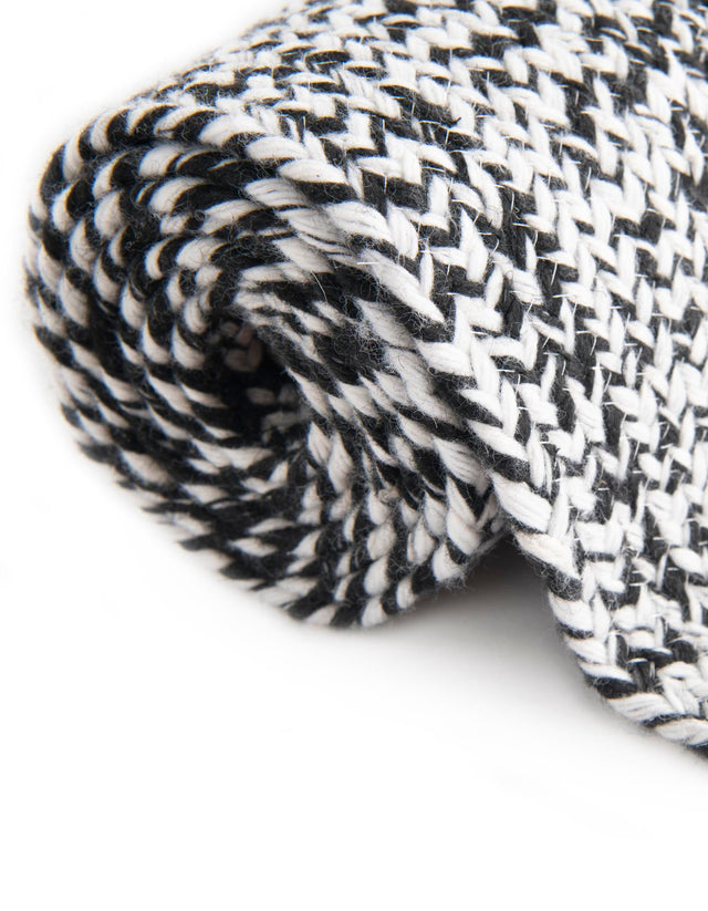 Washable Black and White 2' 2 x 3' 1 Eco Verse Indoor Outdoor Washable Rectangle Area Rug Easy to Clean Stain Resistant & Durable Weather Resistant for Patio, Deck, Terrace, Balcony, Porch 100% PET Polyester (Recycled Plastic Bottles) for Sale at Rug Engine