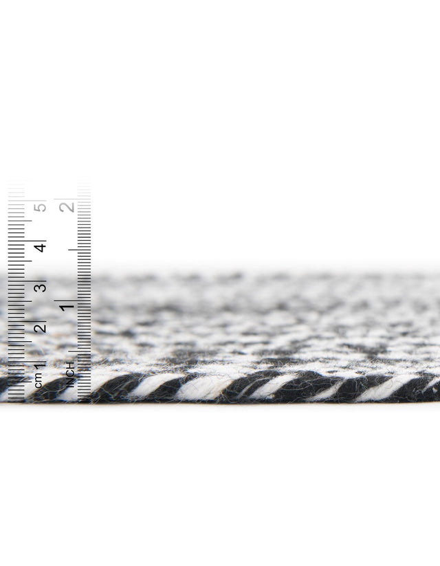 Washable Black and White 2' x 8' Eco Verse Indoor Outdoor Washable Runner Area Rug Easy to Clean Stain Resistant & Durable Weather Resistant for Patio, Deck, Terrace, Balcony, Porch 100% PET Polyester (Recycled Plastic Bottles) for Sale at Rug Engine