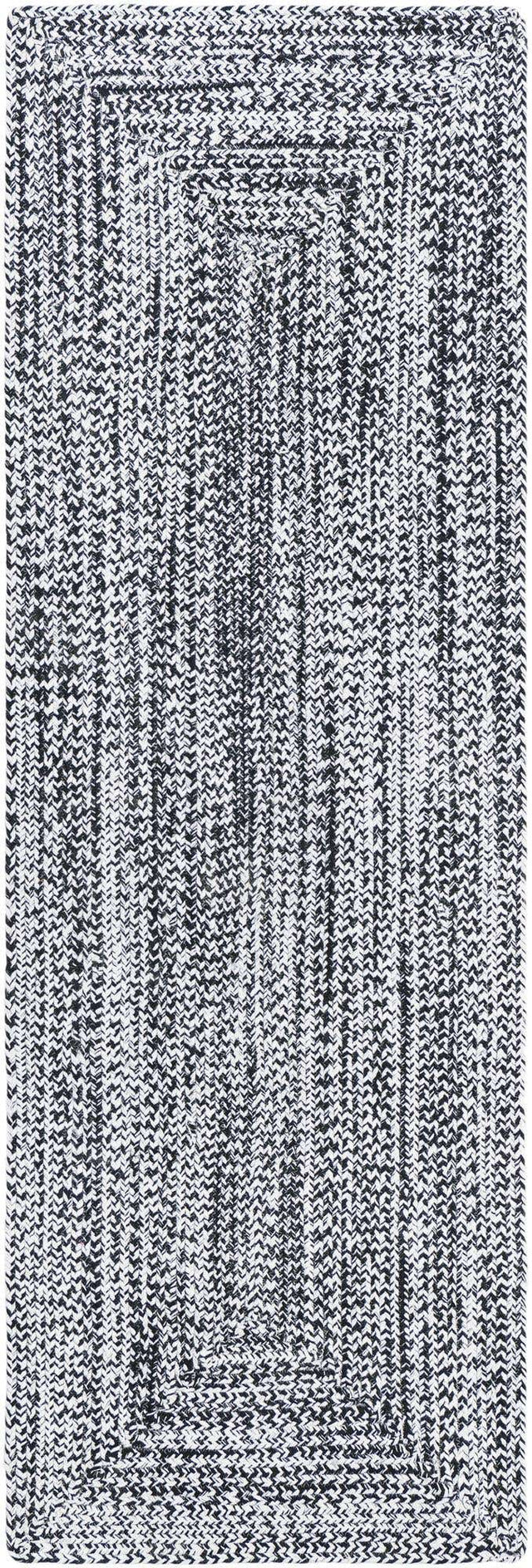 Washable Black and White 2' x 6' 1 Eco Verse Indoor Outdoor Washable Runner Area Rug Easy to Clean Stain Resistant & Durable Weather Resistant for Patio, Deck, Terrace, Balcony, Porch 100% PET Polyester (Recycled Plastic Bottles) for Sale at Rug Engine