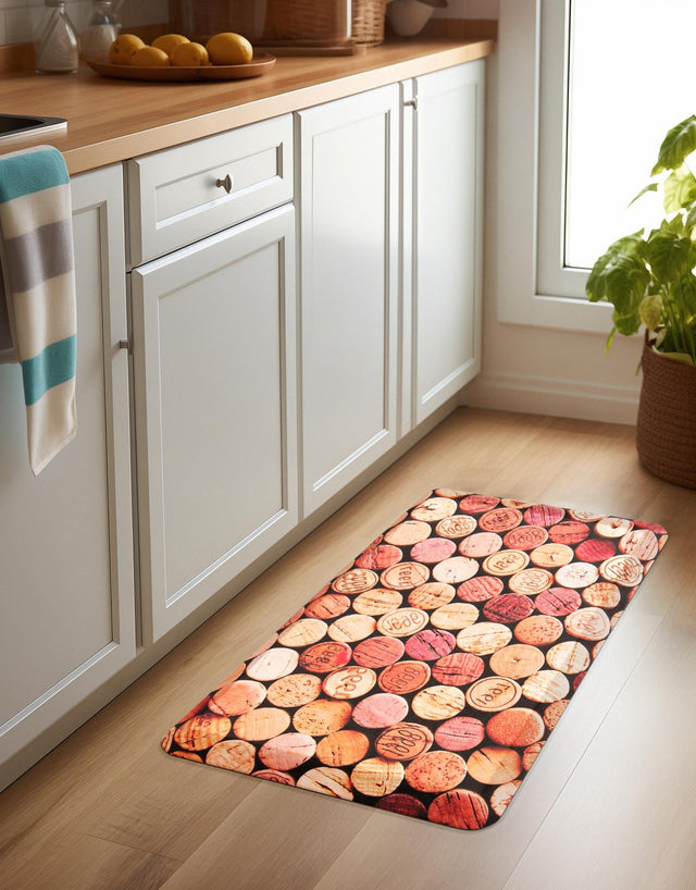 Anti-Fatigue Multicolor 2' x 3' Comfort Standing Mat for Kitchen, Bath, Laundry Room, Office Colorful PVC Durable Non-Slip Water Resistant Spill Proof Rug Thick Rubber for Sale at Rug Engine