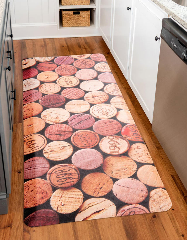 Anti-Fatigue Multicolor 2' x 5' Comfort Standing Mat Runner Area Rug for Kitchen, Bath, Laundry Room, Office Colorful PVC Durable Non-Slip Water Resistant Spill Proof Rug Thick Rubber for Sale at Rug Engine