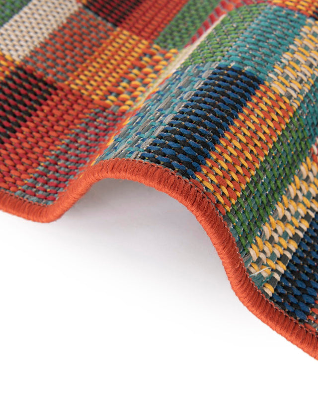 Multicolor 7' 10 x 10' Baja Outdoor Rectangle Area Rug Weather Resistant for Patio, Deck, Terrace, Balcony, Porch 100% Polypropylene Modern Outside Decor for Sale at Rug Engine
