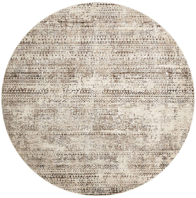 Chocolate Brown 10' x 10' Hermitage Round Area Rug 55% Polypropylene & 45% Polyester Easy Clean Stain-Resistant Carpet for Living, Office, Dorm Rooms for Sale at Rug Engine