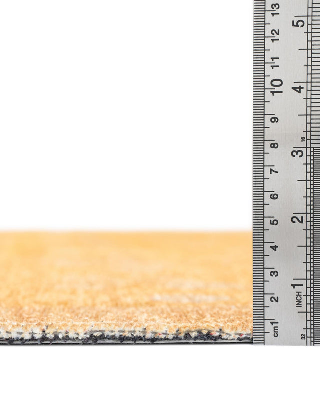 Yellow 2' x 8' Boutique Runner Area Rug Chenille Polyester Cotton Traditional Oriental Inspired Classical Carpet for Living Rooms Dining Office Space Interior Design for Sale at Rug Engine