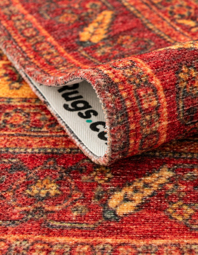 Rust Red 2' x 3' 1 Boutique Rectangle Area Rug Chenille Polyester Cotton Traditional Oriental Inspired Classical Carpet for Living Rooms Dining Office Space Interior Design for Sale at Rug Engine