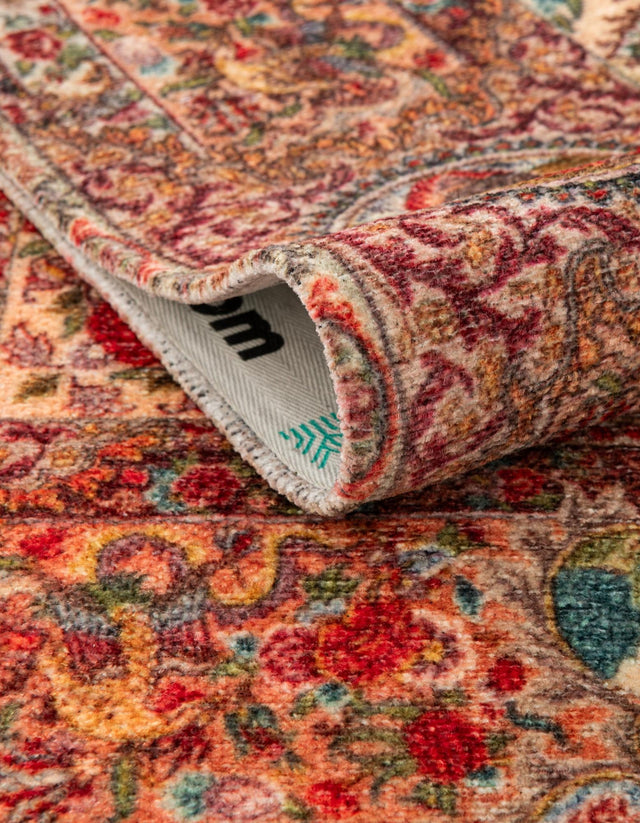 Rust Red 5' 1 x 7' 10 Boutique Rectangle Area Rug Chenille Polyester Cotton Traditional Oriental Inspired Classical Carpet for Living Rooms Dining Office Space Interior Design for Sale at Rug Engine