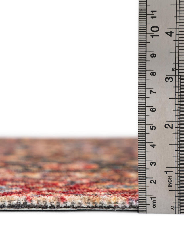 Navy Blue 6' 1 x 9' Boutique Rectangle Area Rug Chenille Polyester Cotton Traditional Oriental Inspired Classical Carpet for Living Rooms Dining Office Space Interior Design for Sale at Rug Engine