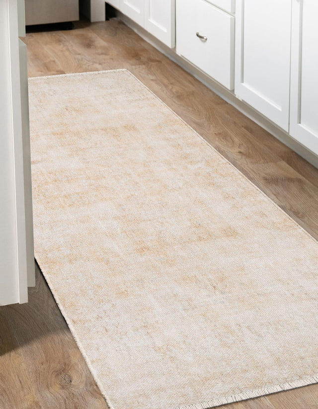 Ivory 3' 3 x 11' 10 Boutique Runner Area Rug Chenille Polyester Cotton Traditional Oriental Inspired Classical Carpet for Living Rooms Dining Office Space Interior Design for Sale at Rug Engine