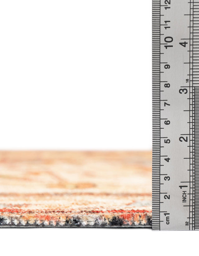 Beige 3' 11 x 5' 11 Boutique Rectangle Area Rug Chenille Polyester Cotton Traditional Oriental Inspired Classical Carpet for Living Rooms Dining Office Space Interior Design for Sale at Rug Engine
