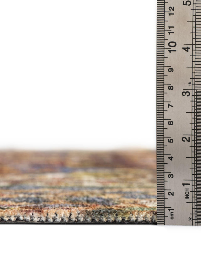 Multicolor 5' 1 x 7' 10 Boutique Rectangle Area Rug Chenille Polyester Cotton Traditional Oriental Inspired Classical Carpet for Living Rooms Dining Office Space Interior Design for Sale at Rug Engine