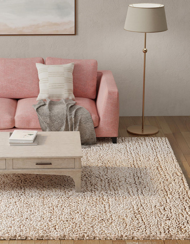Taupe 4' 1 x 6' 1 Haka Deluxe Shag Rectangle Area Rug Thick Soft Touch Fluffy & Plush Shaggy Pile Hand Woven New Zealand Wool Carpet for Sale at Rug Engine