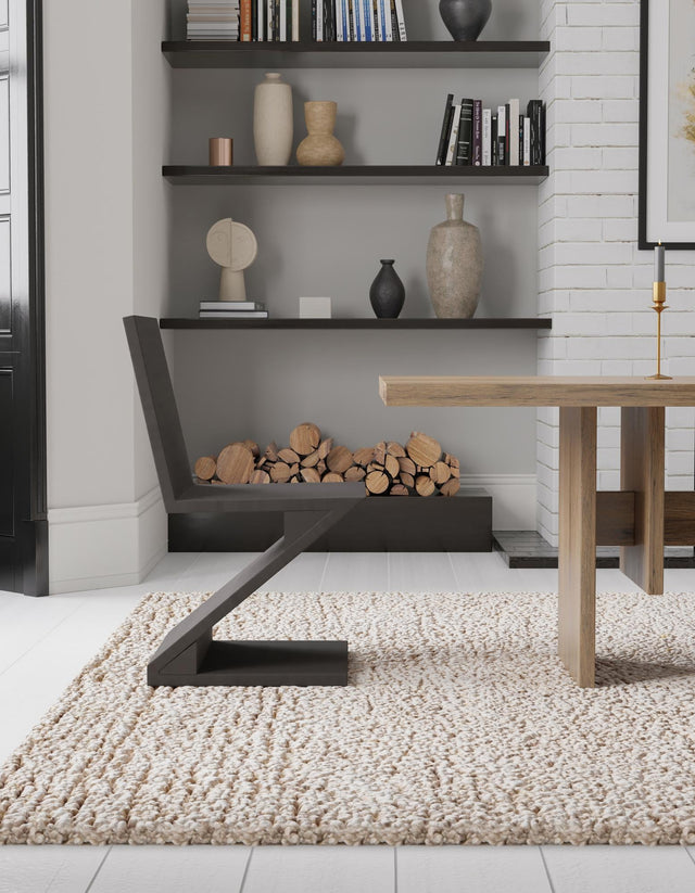 Taupe 10' x 14' 1 Haka Deluxe Shag Rectangle Area Rug Thick Soft Touch Fluffy & Plush Shaggy Pile Hand Woven New Zealand Wool Carpet for Sale at Rug Engine
