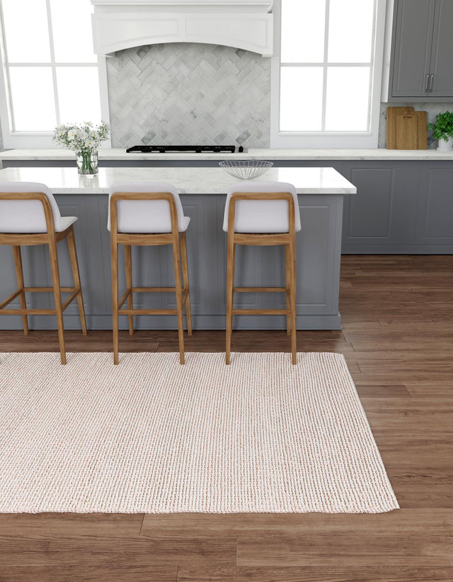 Pink and Gray 2' x 3' 1 Seaside Pearl Jute Rectangle Area Rug 60% Jute & 40% Wool All Natural Coastal Mood Carpet for Eco Friendly Home Interior Design for Sale at Rug Engine