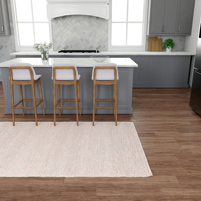 Pink and Gray 7' 10 x 10' Seaside Pearl Jute Rectangle Area Rug 60% Jute & 40% Wool All Natural Coastal Mood Carpet for Eco Friendly Home Interior Design for Sale at Rug Engine