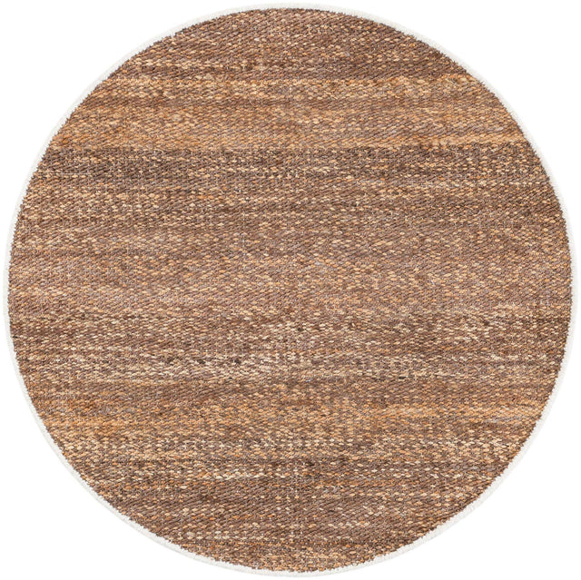 Sepia Brown 3' 1 x 3' 1 Palm Beach Jute Round Area Rug All Natural Eco-Friendly Carpet for Modern Minimalist Interior Design Home Decorating for Sale at Rug Engine