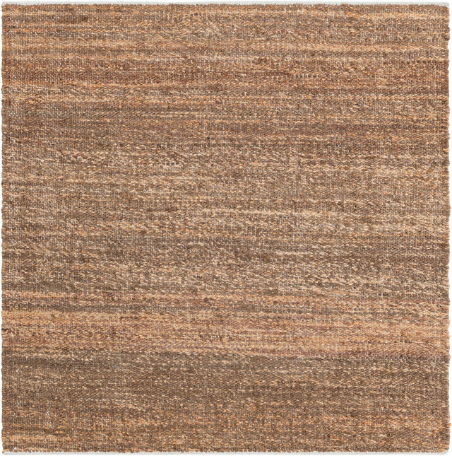 Sepia Brown 4' 1 x 4' 1 Palm Beach Jute Square Area Rug All Natural Eco-Friendly Carpet for Modern Minimalist Interior Design Home Decorating for Sale at Rug Engine