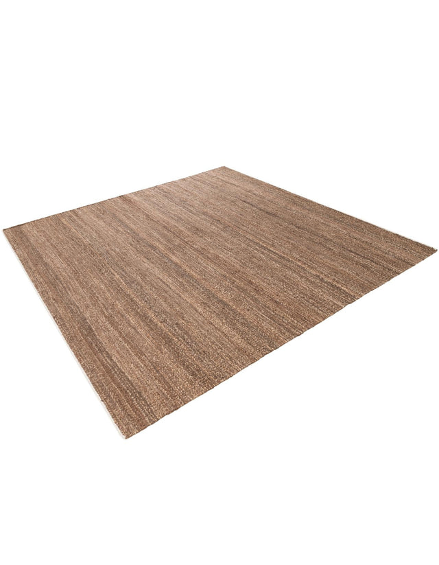 Sepia Brown 7' 10 x 7' 10 Palm Beach Jute Square Area Rug All Natural Eco-Friendly Carpet for Modern Minimalist Interior Design Home Decorating for Sale at Rug Engine