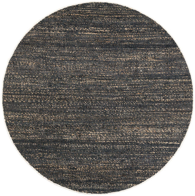Midnight Denim Blue 5' 3 x 5' 3 Palm Beach Jute Round Area Rug All Natural Eco-Friendly Carpet for Modern Minimalist Interior Design Home Decorating for Sale at Rug Engine