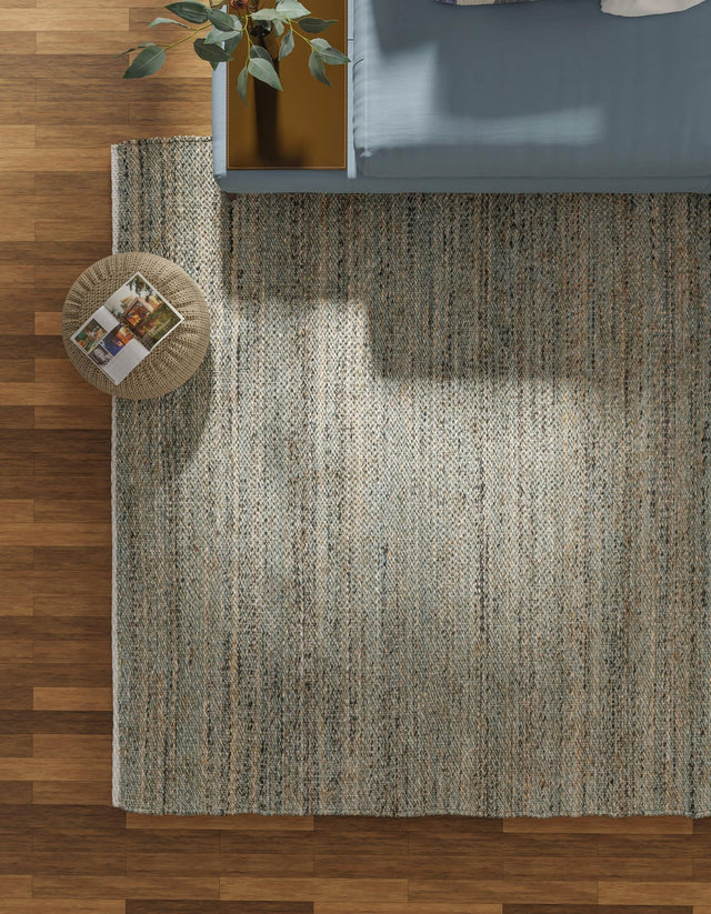 Seaglass Blue 2' 2 x 3' 1 Palm Beach Jute Rectangle Area Rug All Natural Eco-Friendly Carpet for Modern Minimalist Interior Design Home Decorating for Sale at Rug Engine
