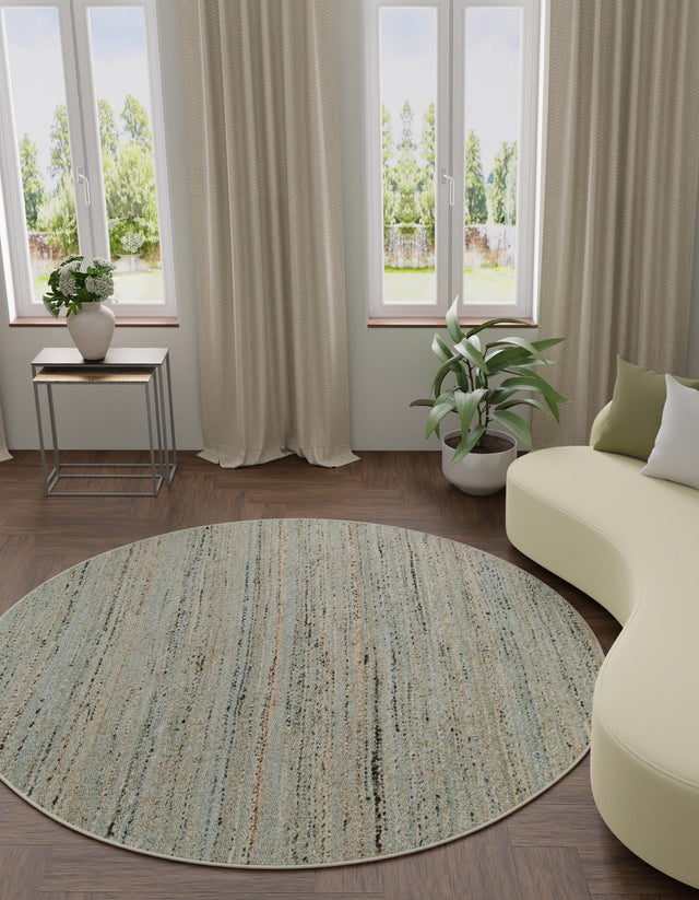 Seaglass Blue 3' 1 x 3' 1 Palm Beach Jute Round Area Rug All Natural Eco-Friendly Carpet for Modern Minimalist Interior Design Home Decorating for Sale at Rug Engine