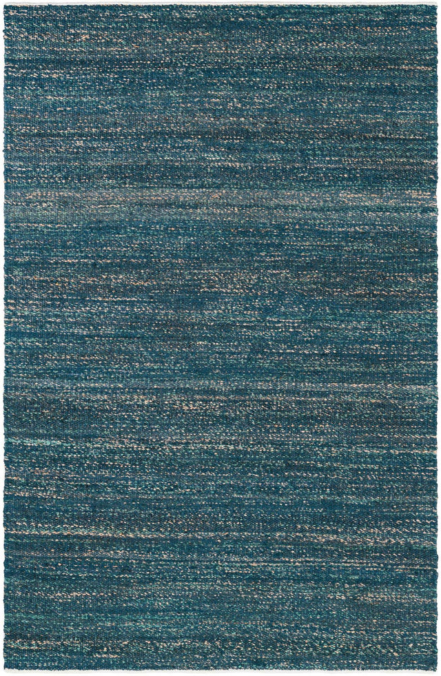 Ocean Blue 5' 1 x 8' Palm Beach Jute Rectangle Area Rug All Natural Eco-Friendly Carpet for Modern Minimalist Interior Design Home Decorating for Sale at Rug Engine