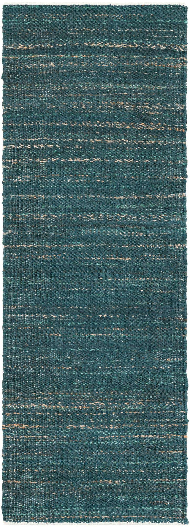 Ocean Blue 2' x 6' 1 Palm Beach Jute Runner Area Rug All Natural Eco-Friendly Carpet for Modern Minimalist Interior Design Home Decorating for Sale at Rug Engine