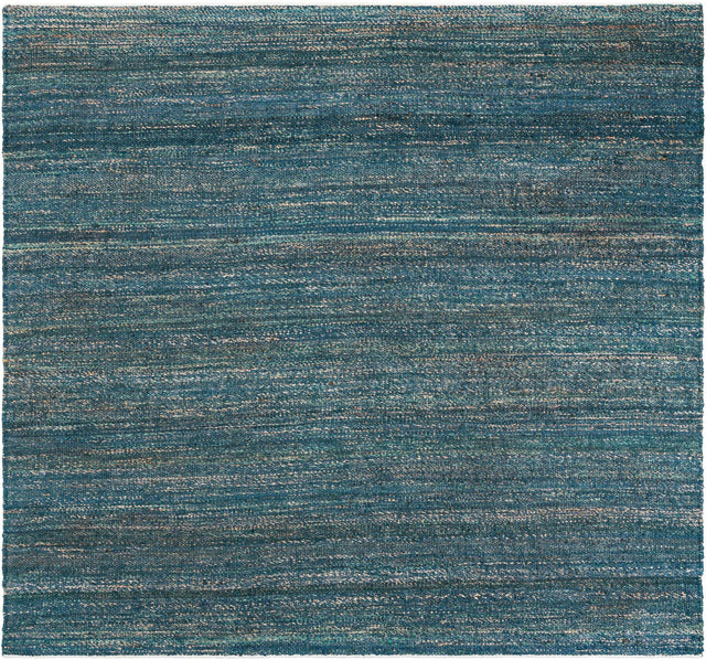 Ocean Blue 7' 10 x 7' 10 Palm Beach Jute Square Area Rug All Natural Eco-Friendly Carpet for Modern Minimalist Interior Design Home Decorating for Sale at Rug Engine