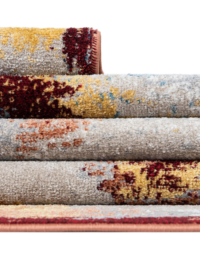 Washable Multicolor 4' 1 x 6' 1 Kamala Washable Rectangle Area Rug Easy to Clean Stain Resistant & Durable 100% Polyester Spill-Friendly Carpet for Sale at Rug Engine