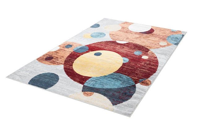 Washable Multicolor 5' 3 x 8' Kamala Washable Rectangle Area Rug Easy to Clean Stain Resistant & Durable 100% Polyester Spill-Friendly Carpet for Sale at Rug Engine