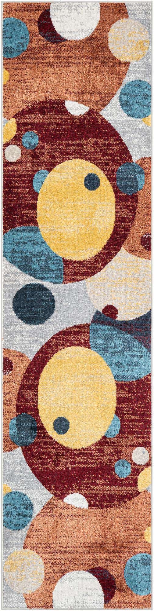 Washable Multicolor 2' x 8' Kamala Washable Runner Area Rug Easy to Clean Stain Resistant & Durable 100% Polyester Spill-Friendly Carpet for Sale at Rug Engine