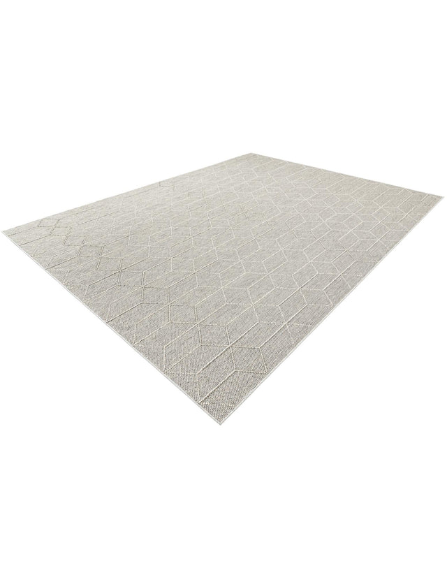 Light Gray 9' x 12' Symphony Outdoor Rectangle Area Rug Weather Resistant for Patio, Deck, Terrace, Balcony, Porch Durable Outside Carpet for Sale at Rug Engine