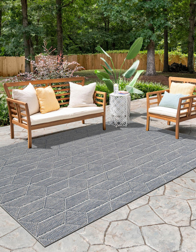 Light Blue 2' x 3' 1 Symphony Outdoor Rectangle Area Rug Weather Resistant for Patio, Deck, Terrace, Balcony, Porch Durable Outside Carpet for Sale at Rug Engine