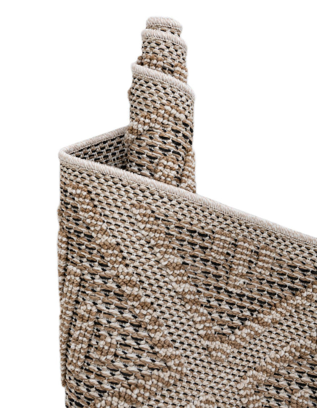 Khaki 3' 1 x 3' 1 Symphony Outdoor Round Area Rug Weather Resistant for Patio, Deck, Terrace, Balcony, Porch Durable Outside Carpet for Sale at Rug Engine