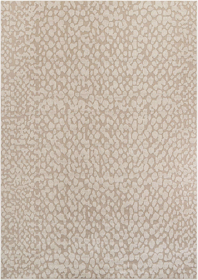 Khaki 10' x 14' 1 Symphony Outdoor Rectangle Area Rug Weather Resistant for Patio, Deck, Terrace, Balcony, Porch Durable Outside Carpet for Sale at Rug Engine