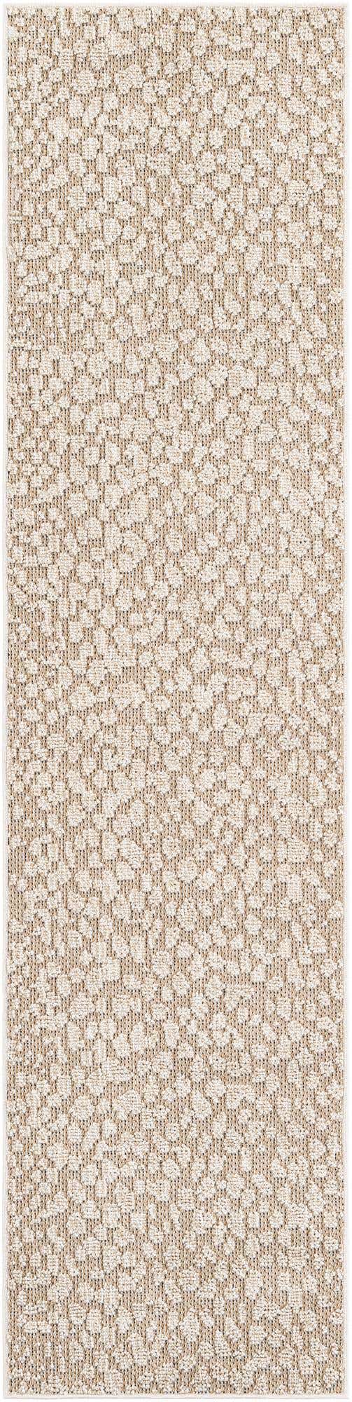 Khaki 2' x 8' Symphony Outdoor Runner Area Rug Weather Resistant for Patio, Deck, Terrace, Balcony, Porch Durable Outside Carpet for Sale at Rug Engine